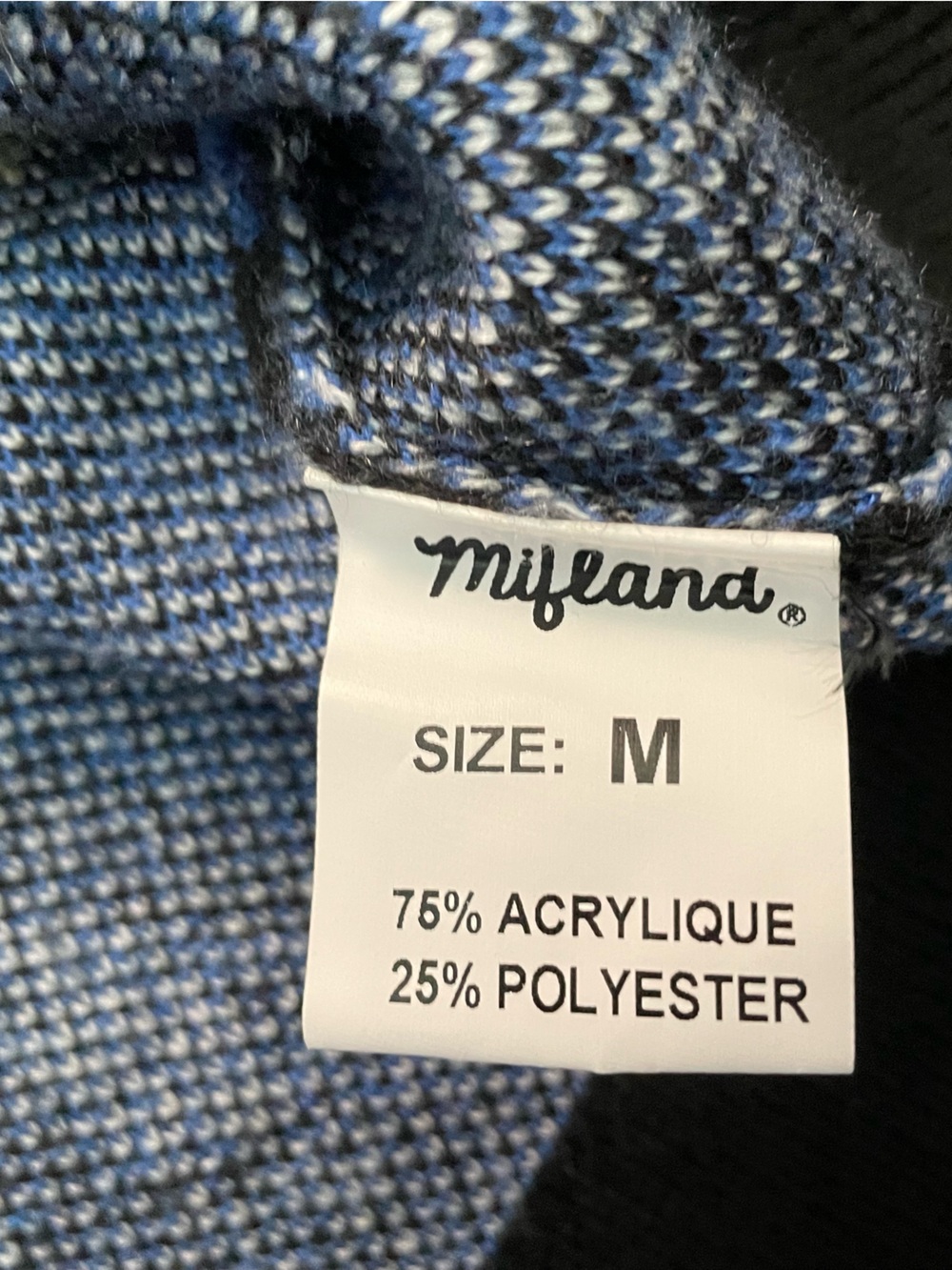 Mifland Million M Multicolored Cardigan Sweater Medium - Picture 8 of 8